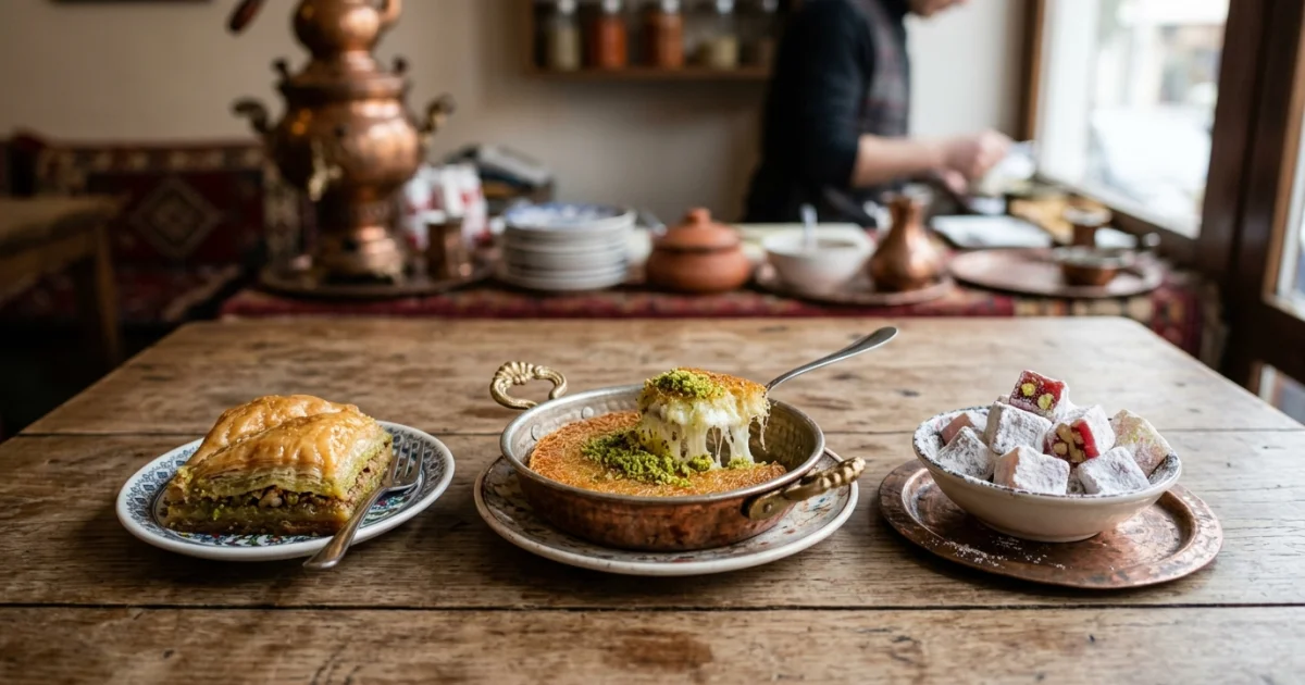 Baklava, künefe și lokum: cum se deosebesc dulciurile turcești între ele